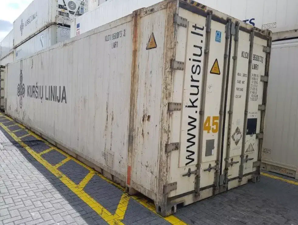 Демонтаж рефрижераторного морского контейнера 45 футов