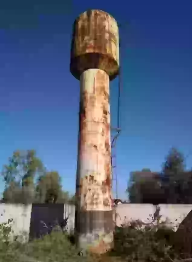Демонтаж металлической водонапорной башни